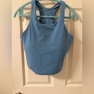 Athleta Blue Scoop-Neck Long Line Sports Bra Size 1X